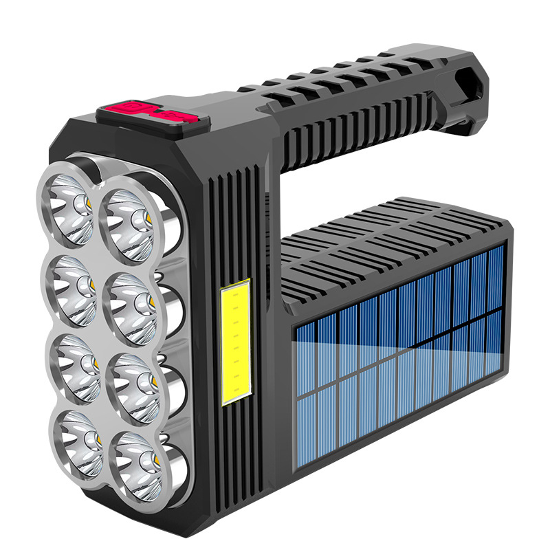 Lisslune | Solar LED Flashlight – Waterproof, powerful handheld spotlight with lithium battery