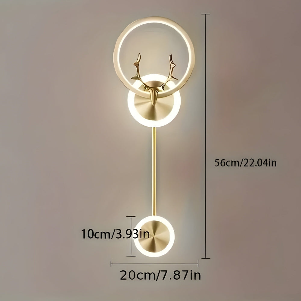 Lisslune | LumiNest – Elegant double wall lamp for minimalist and atmospheric lighting in the home
