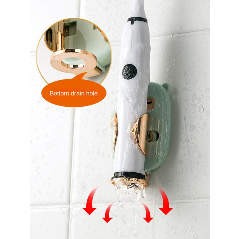Lisslune | Electric toothbrush holder wall-mounted storage shelf