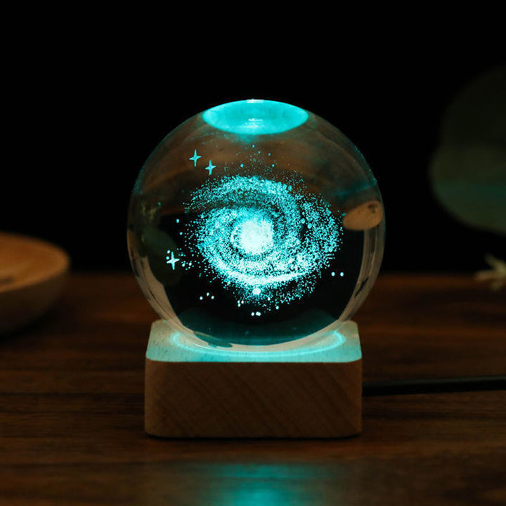 Lisslune | 3D Galaxy Crystal Ball Night Light Decorative Lamp