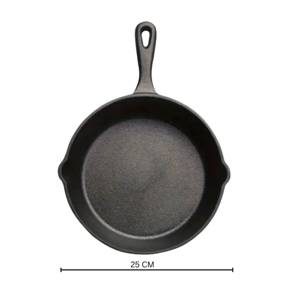 Lisslune | Black Cast Iron Frying Pan