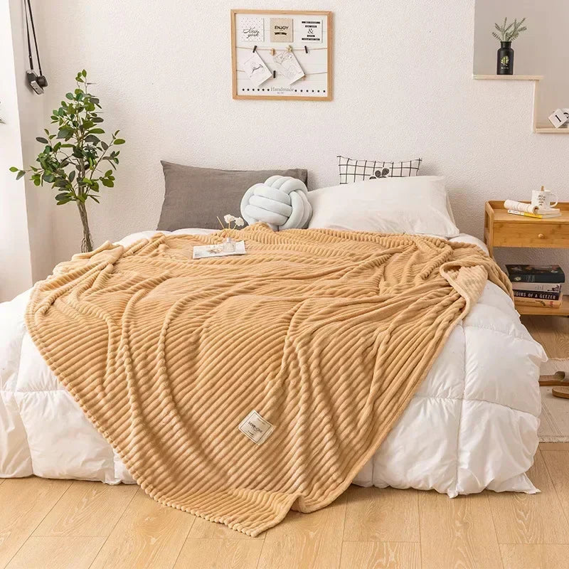 Lisslune | Thick Flannel Autumn Blanket - WarmHaven