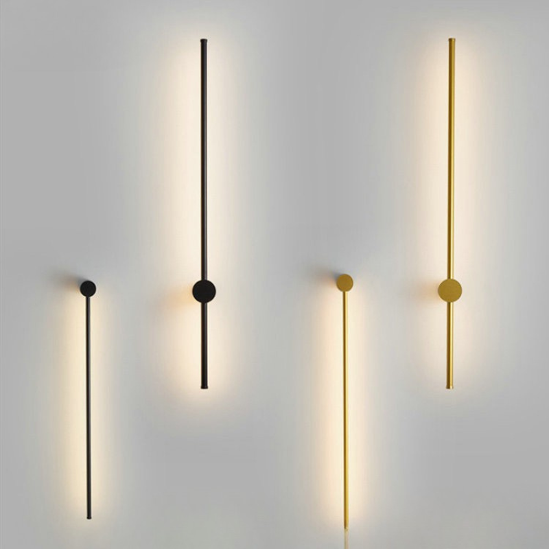 Lisslune | NordicRod – Minimalist Wall Lamp with Plug for Chic Interiors