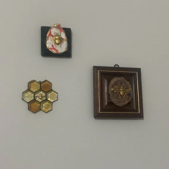 Lisslune | Bee ornament or sun catcher made of stained glass