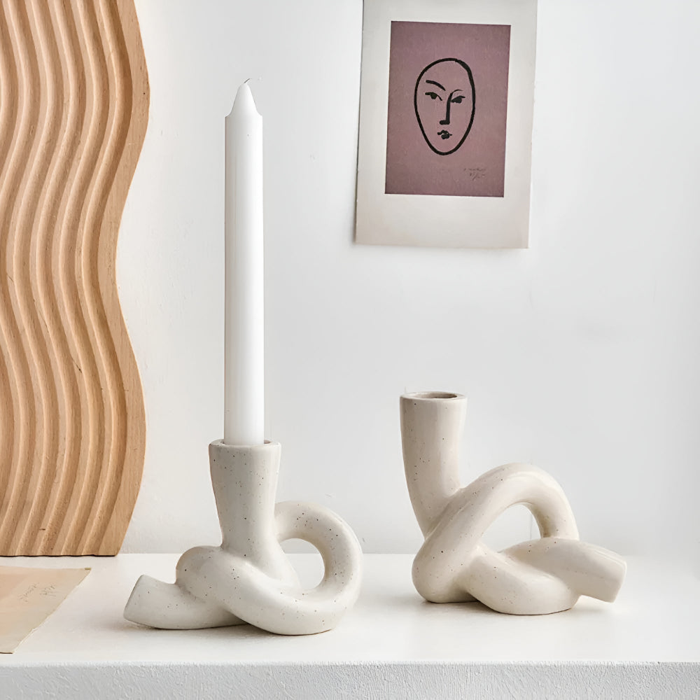 Lisslune | Knot Ceramic Candle Holder