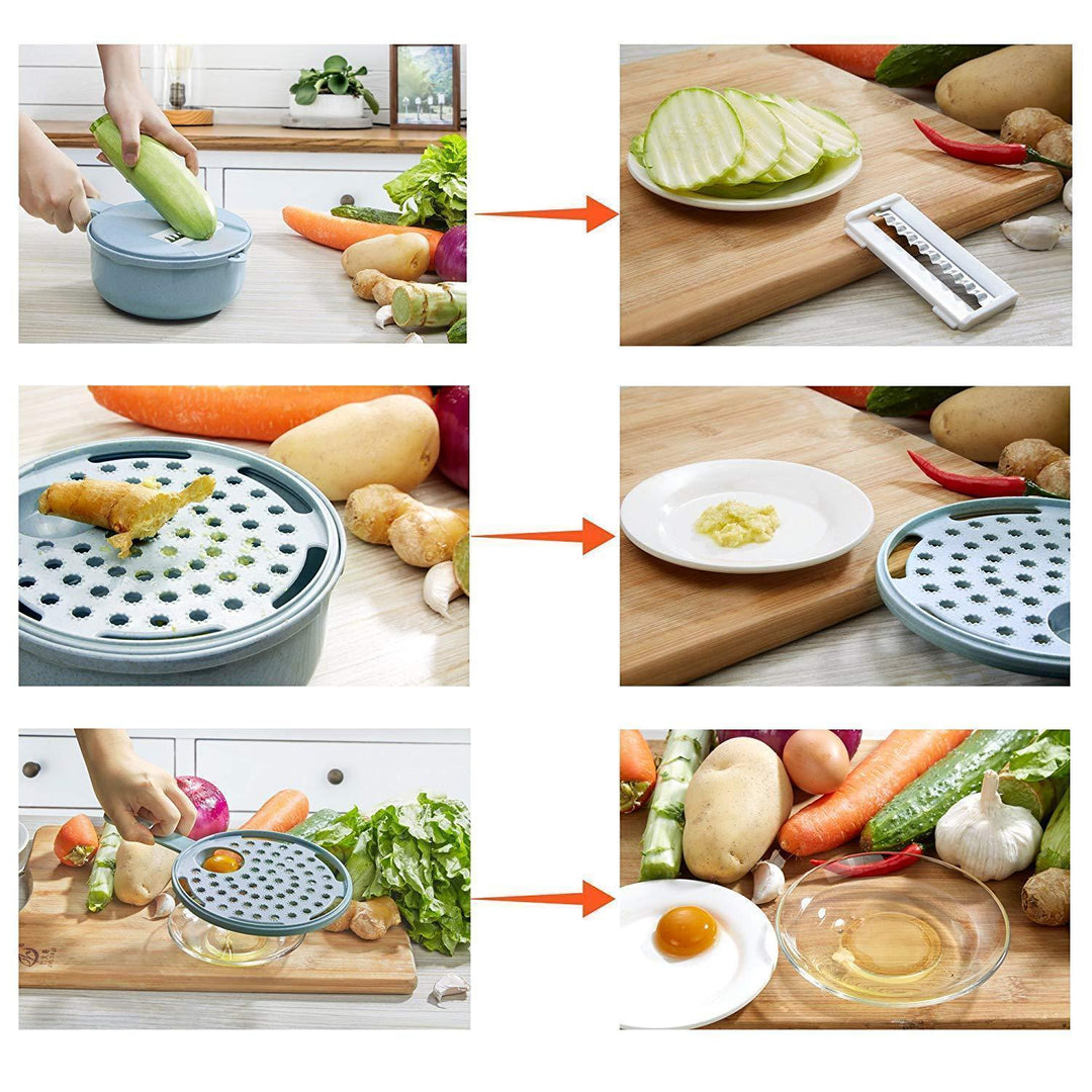 Lisslune | 9 in 1 Multifunctional Vegetable Slicer Set