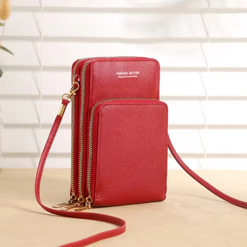 Lisslune | Leather Crossbody Phone Bag | Over-the-Shoulder Phone Bag