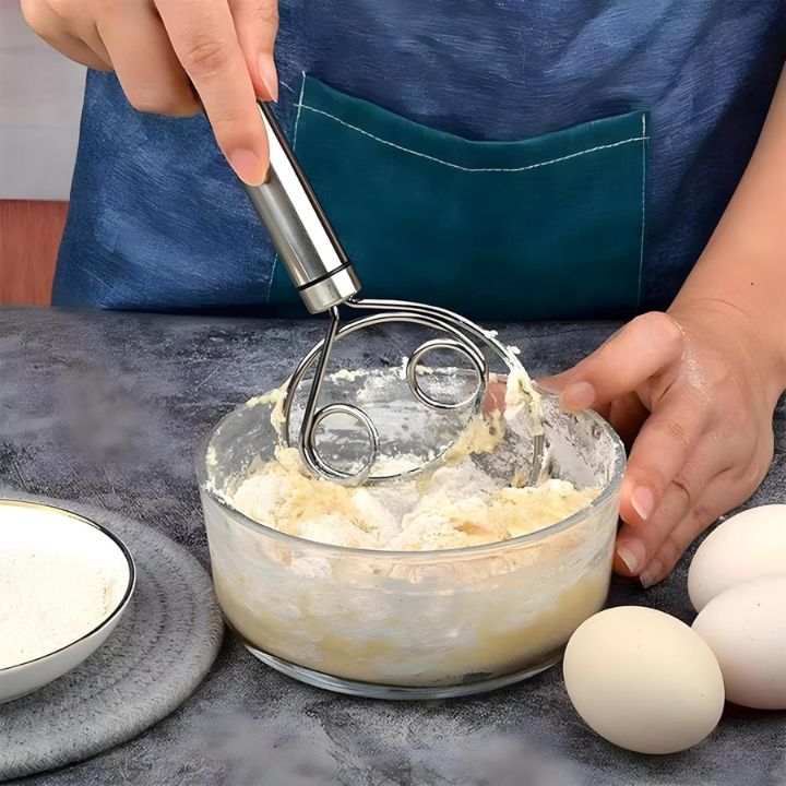 Lisslune | Stainless Steel Dough Mixer for Easy and Clean Baking