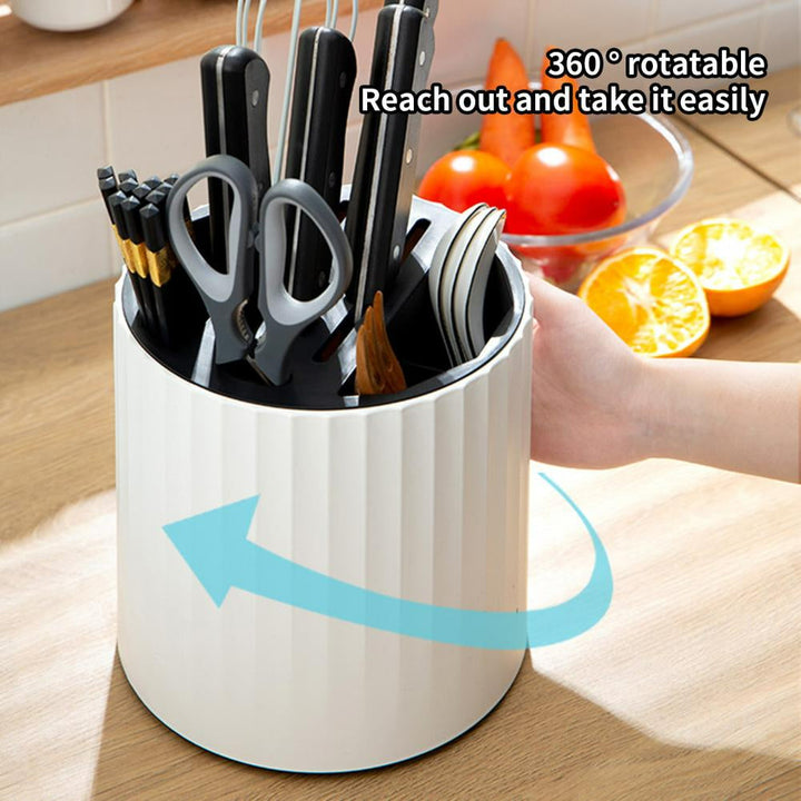 Lisslune | Easy Storage Cylinder Kitchen Silverware Holder