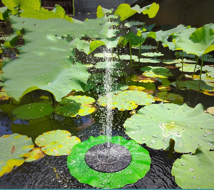 Lisslune | Solar Powered Fountain Miniature Garden Yard Fountain