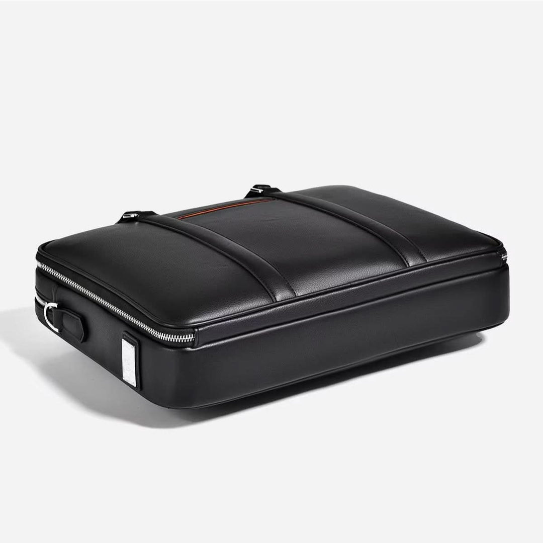 Lisslune | Manhattan Leather Business Laptop Briefcase Crossbody Handbag