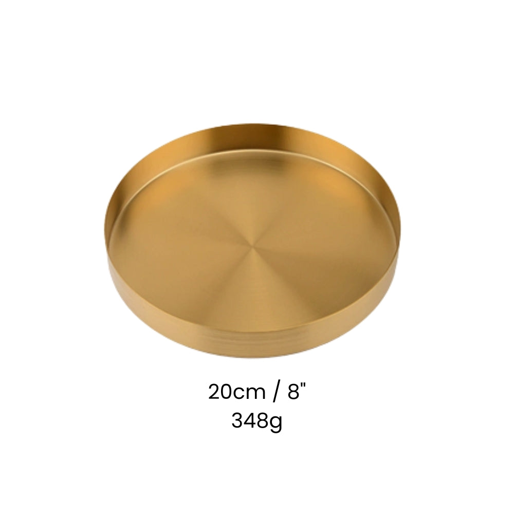 Lisslune | Gold Stainless Steel Tray