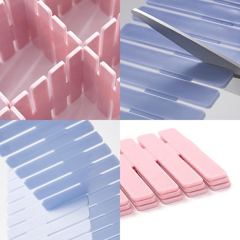 Lisslune | Bequee® Multifunctional Drawer Dividers Plastic 4 Color