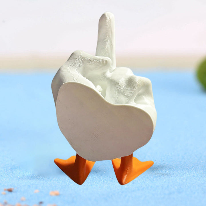 Lisslune | Middle Finger Duck Resin Ornament