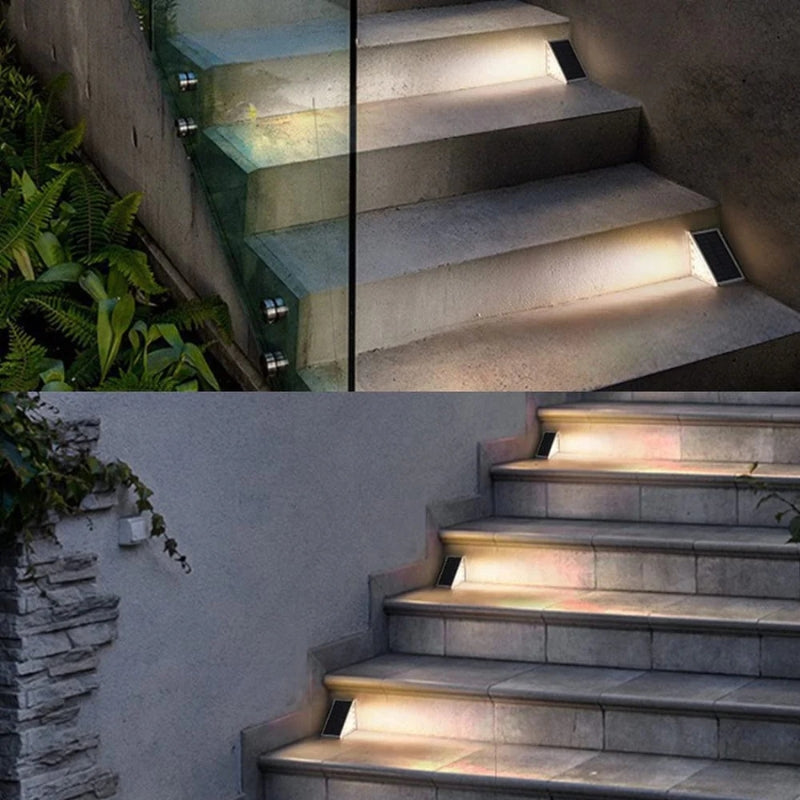 Lisslune | Outdoor Solar Stair Lights | Weatherproof, Automatic & Eco-Friendly Lighting for Safe Outdoor Spaces
