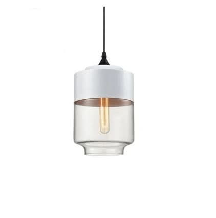 Lisslune | Hand-Blown Glass & Wood Pendant Light Adjustable