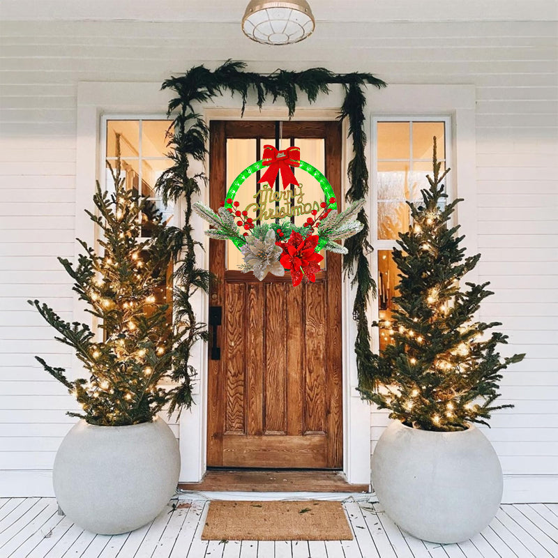 Lisslune | Christmas Wreaths with LED Light