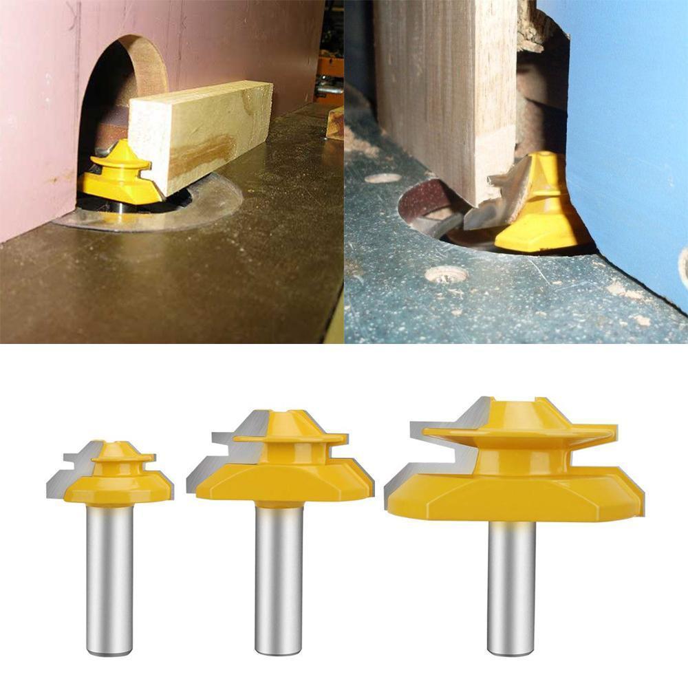 Lisslune | Domom 1/2 inch shank 45-degree lock miter cutter