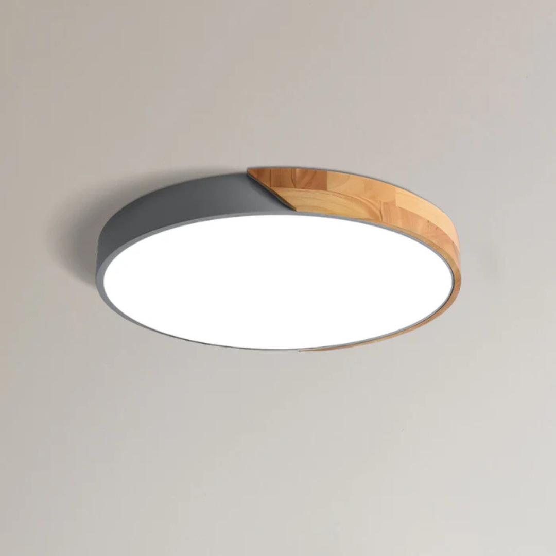 Lisslune | Delos – Scandinavian Wooden LED Ceiling Light | Modern Energy-Efficient Interior Lighting