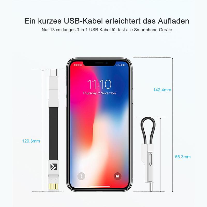 Lisslune | 3-in-1 Keychain Charging Cable
