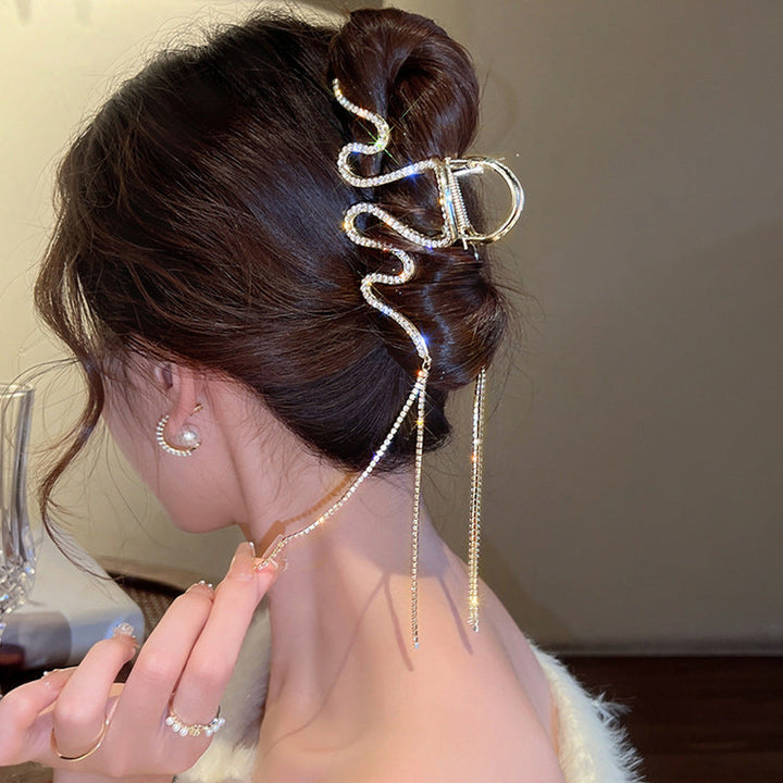 Lisslune | Snake Hair Clip with Rhinestones