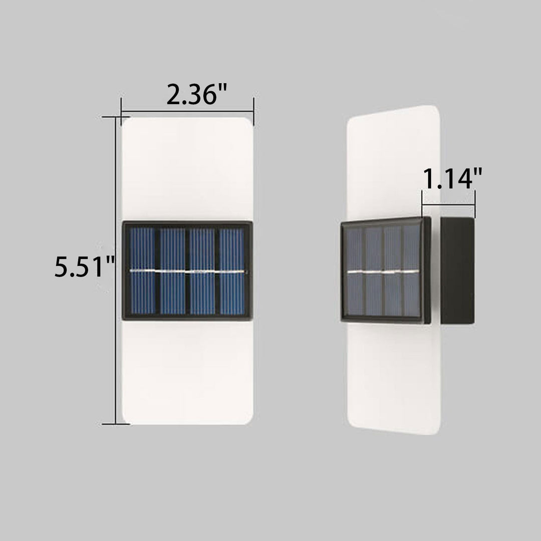 Lisslune | LumaZen Solar LED Wall Lamp | Weatherproof | Solar Powered Outdoor Lighting | Garden & Patio Decor