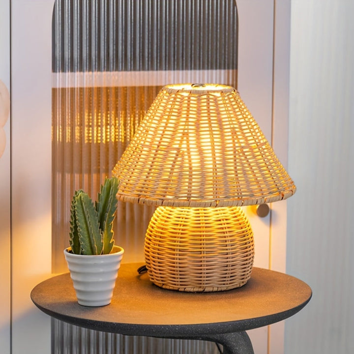 Lisslune | Noya Rattan Table Lamp Home Decor