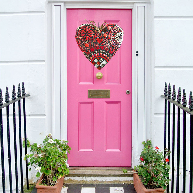 Lisslune | Large Garden Mosaic Heart Decoration