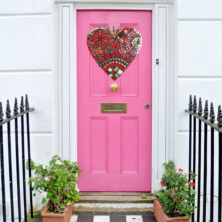 Lisslune | Large Garden Mosaic Heart Decoration
