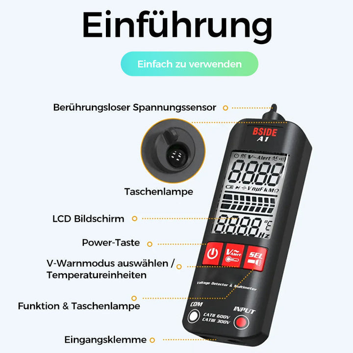 Lisslune | A1 Fully Automatic Anti-Burn Smart Digital Multimeter