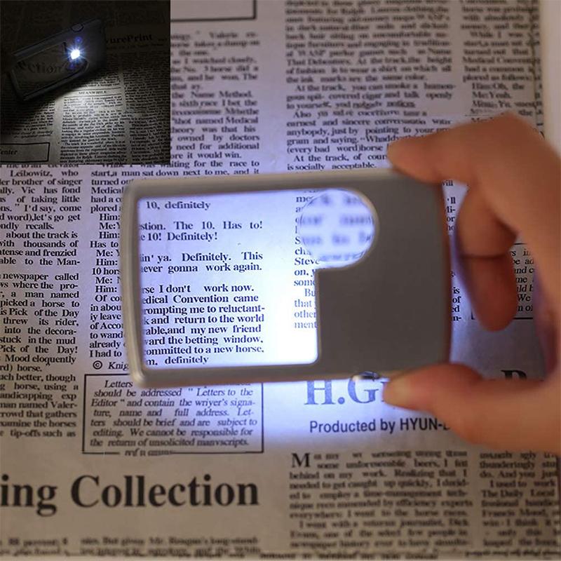 Lisslune | LED Card Magnifier for Reading