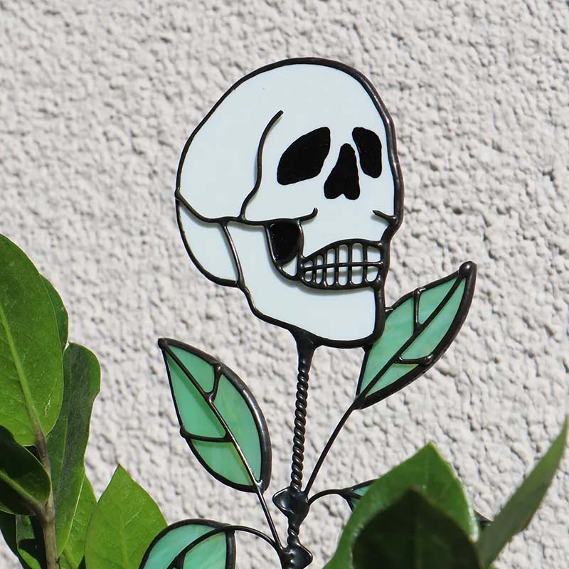 Lisslune | Early Halloween💀Skull Stained Glass Plant