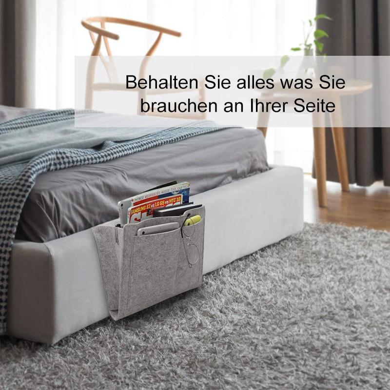 Lisslune | Felt bed hanger storage bag for bed/sofa/table