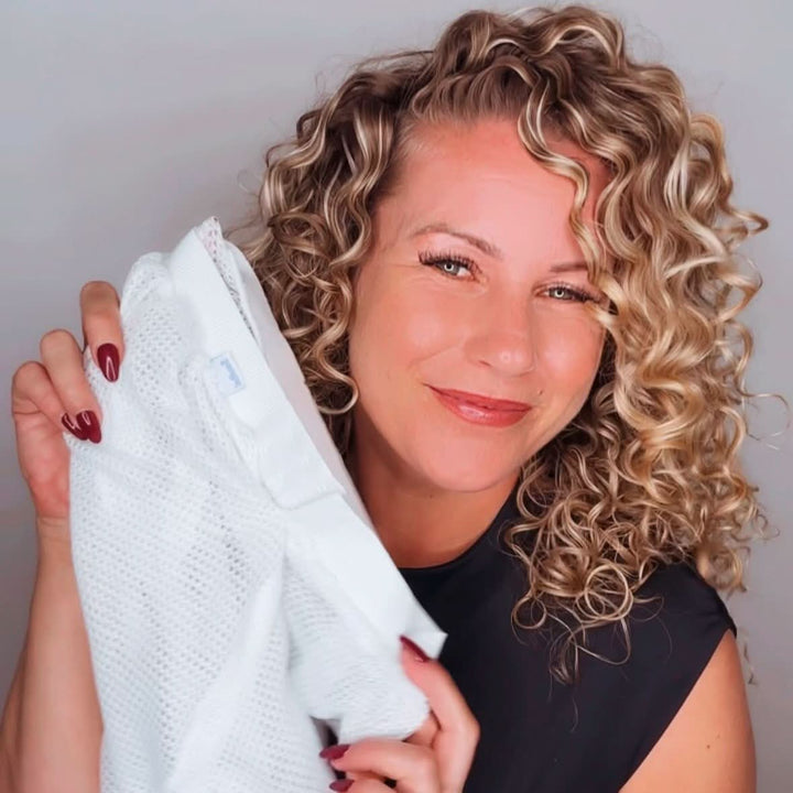 Lisslune | Net Plopping Cap for Curly Hair – Frizz-Free Drying Bonnet