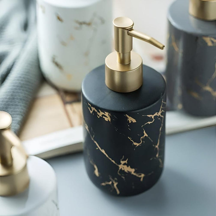Lisslune | Golden Marble Luxe Dispenser
