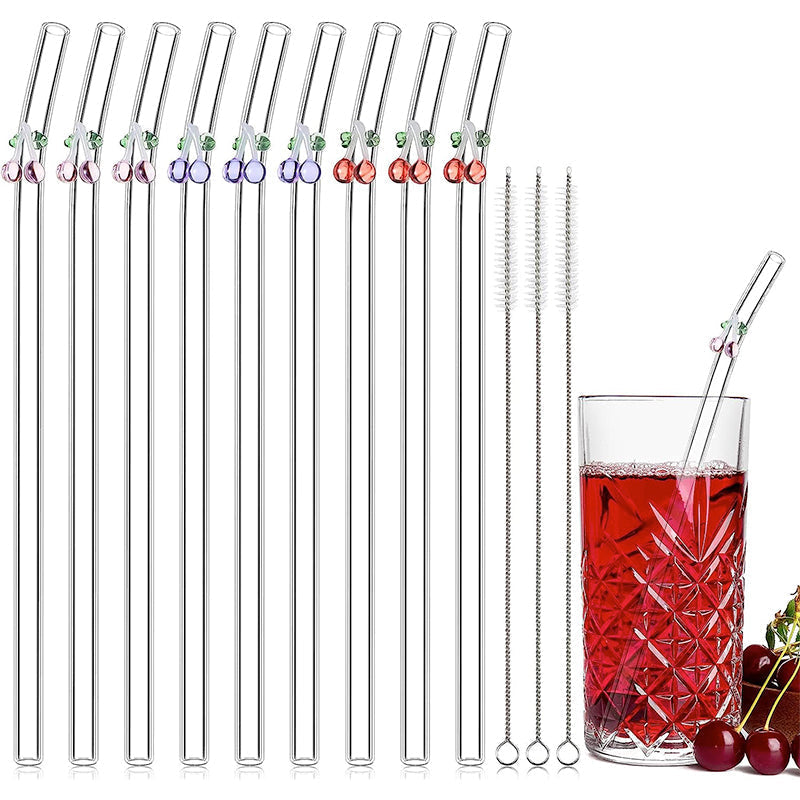 Lisslune | Straws made of colored glass