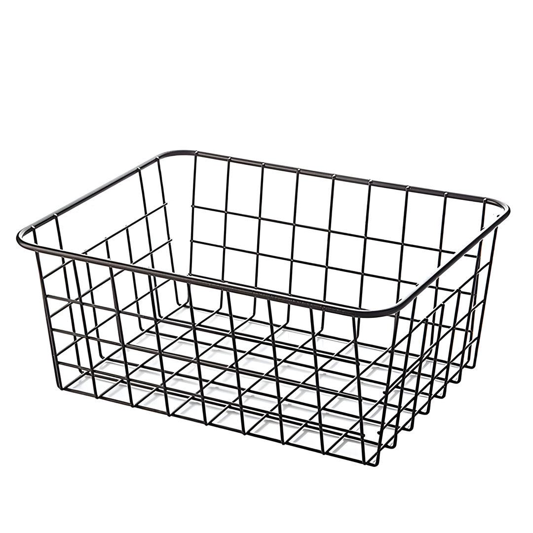 Lisslune | Modern Wire Storage Basket with Handles – NeatBasket