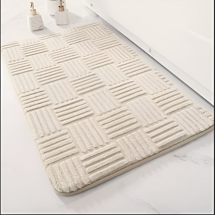 Lisslune | Vivid Grid Absorbent Bath Mat