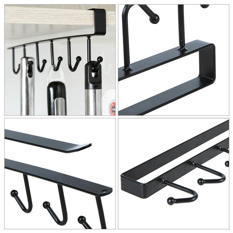 Lisslune | Multifunctional Cabinet Hooks Shelf, 2 Pieces