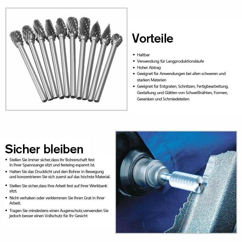 Lisslune | 10 in 1 Tungsten Steel Grinding Head (10PCS)