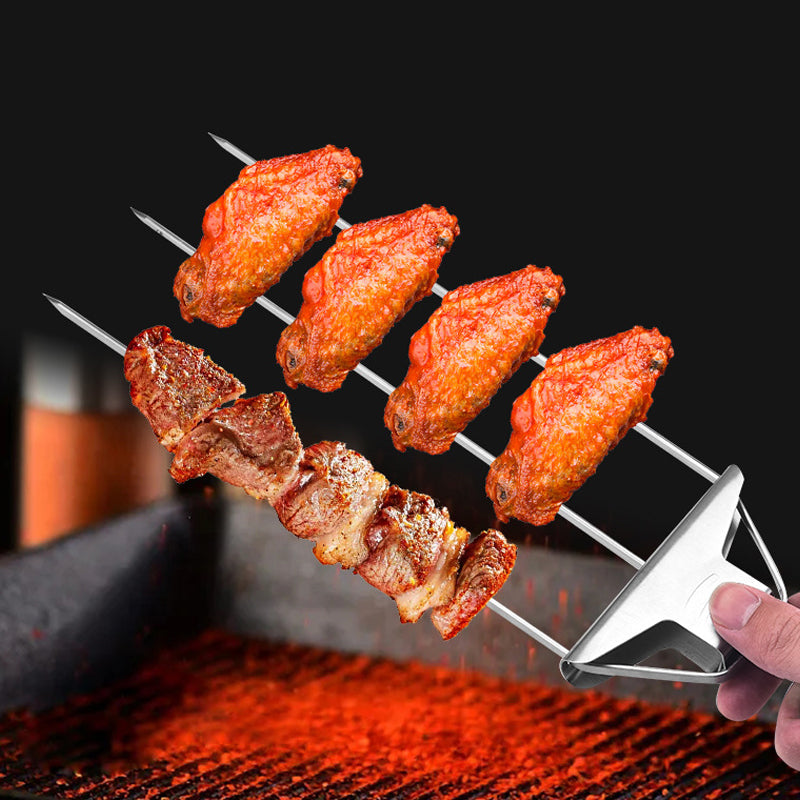 Lisslune | Semi-automatic grill fork made of stainless steel