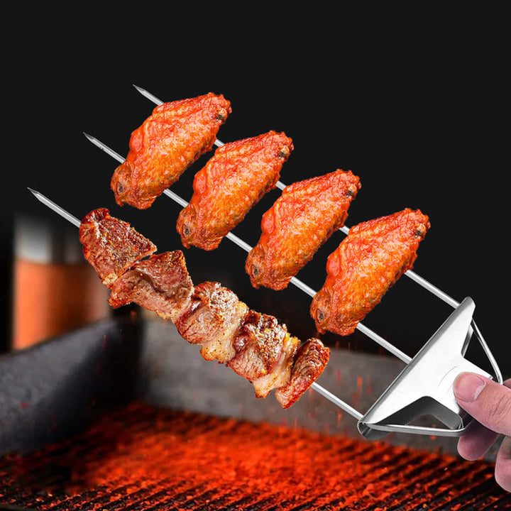 Lisslune | Semi-automatic grill fork made of stainless steel