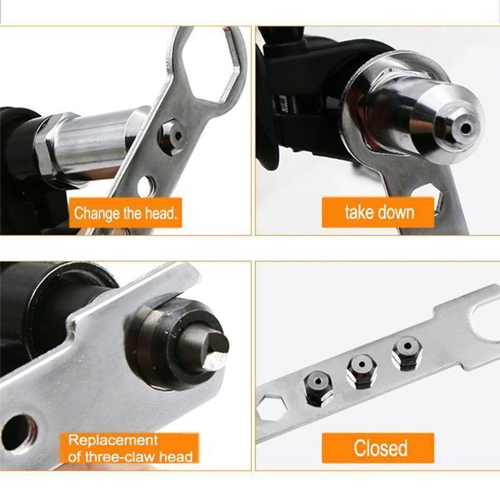 Lisslune | Professional Rivet Gun Adapter Kit 🛠With 4 different Nozzle Pins