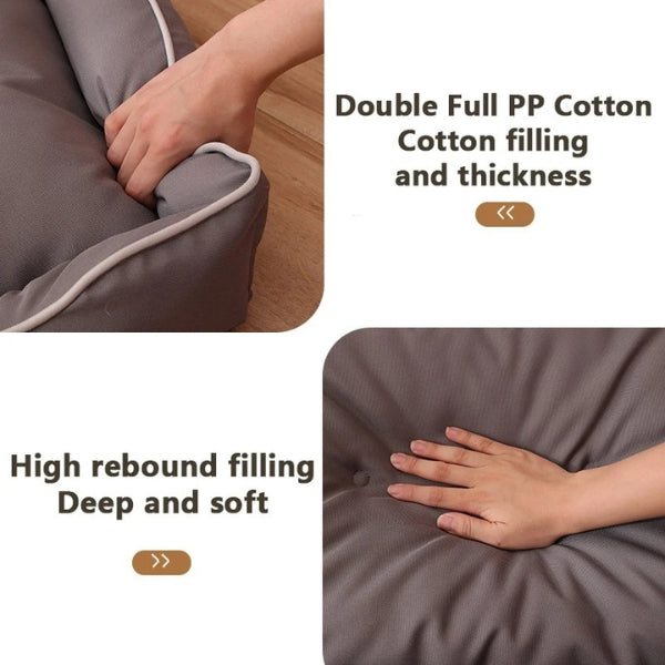 Lisslune | Orthopedic Memory Foam Dog Sofa Bed - Ideal for Arthritis, Large Dogs & Removable Covers