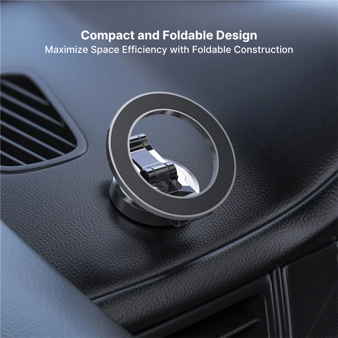 Lisslune | Top Rated Magnetic Car Phone Holder with Adjustable Stand - Best Auto Phone Mount for iPhone