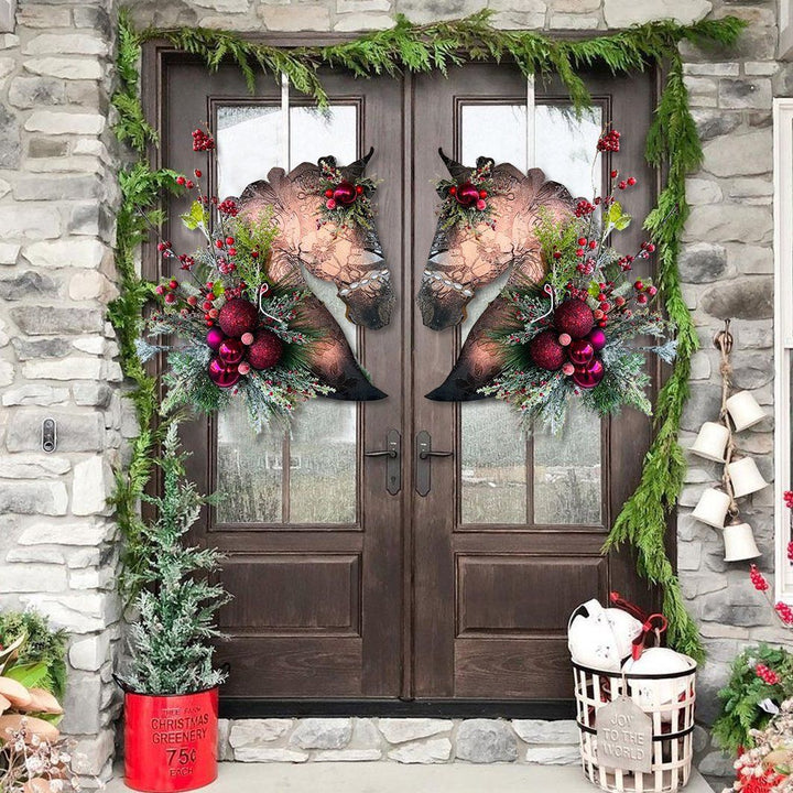 Lisslune | Christmas Dressage Wood HorseHead