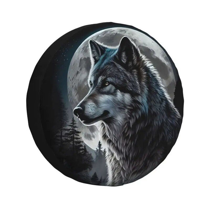 Lisslune | Wild Spirit Wolf Cover – Customized Protector for 4x4, Trailer, RV Wheels