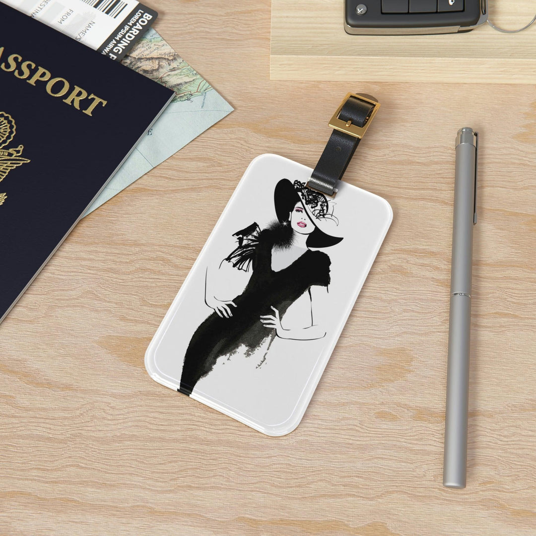 Lisslune | Customizable Elegant Acrylic Travel Luggage Tag with Personalization Options