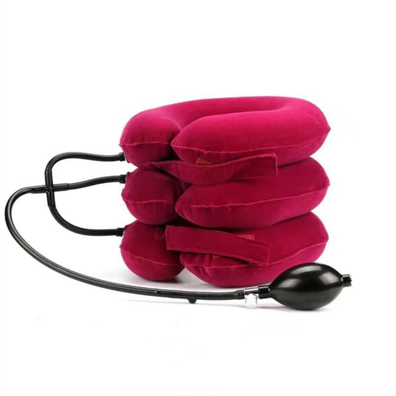 Lisslune | Inflatable Portable Travel Neck Pillow, with 360¬∞ Head and Chin Support, for Travel, Nap & More