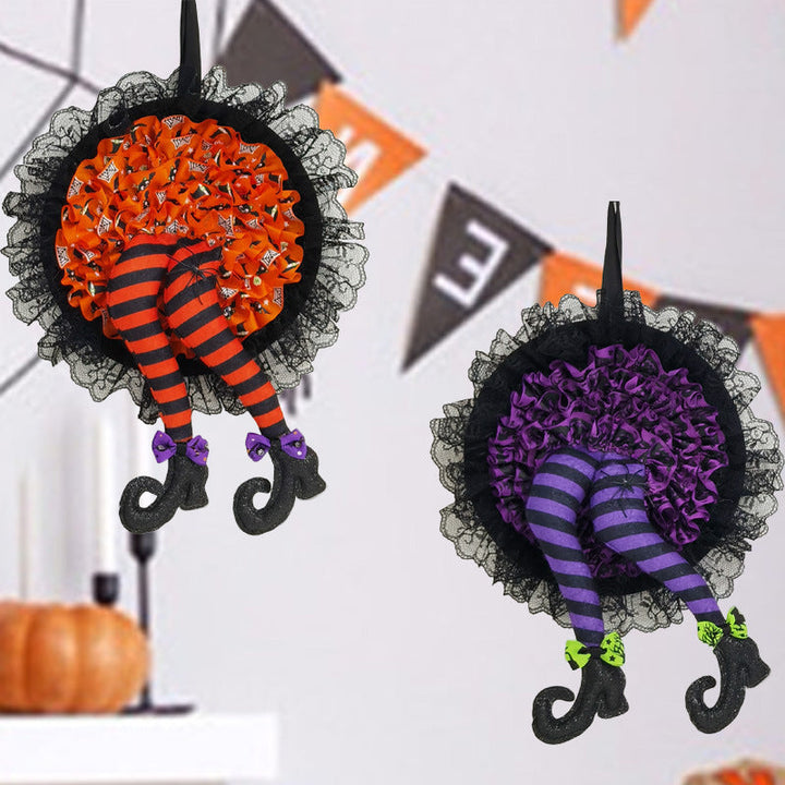 Lisslune | Halloween Witch Long Leg Wreath